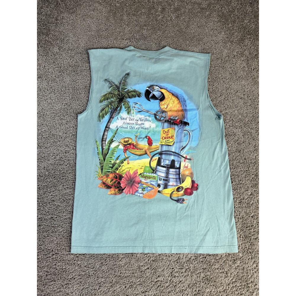VTG Caribbean Soul Shirt Mens L A Bad Day on Vacations Beats Good Day At Work